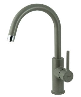 Смеситель для кухни Lemark Comfort LM3073PGS с подключением к фильтру питьевой воды серый шёлк